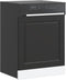 vidaXL - Vaatwaspaneel - Porto - 60x1,5x67 - cm - bewerkt - hout - zwart