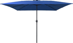 vidaXL - Vierkante - Tuin - Parasol - 295x245 - cm - Azuurblauw