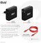 Club 3D - Travel Charger - 140 Watt GaN technologie USB Type-C Power Delivery (PD) 3.1 - Zwart