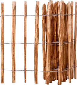 vidaXL - Hek - 90x500 - cm - hazelaarhout