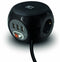 ACT AC2400 - Stekkerdoos Kubus - 3x USB-A 2,4A - Zwart