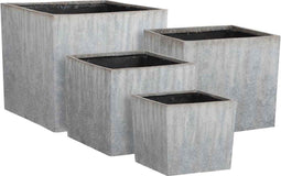 Mica Decorations Bravo Bloempotten - 45x45x40 cm - Set van 4