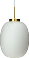 Dyberg Larsen DL39 - Hanglamp E27 60W - Glas 30 cm Wit/Goud