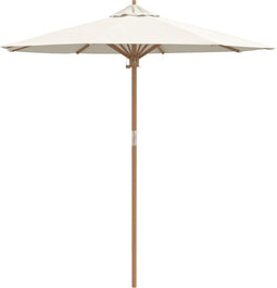 vidaXL - Tuinparasol - Crème - Wit - 217x230 - cm - van - Bamboe