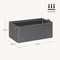 Woltu Opvouwbare Opbergdozen Set van 3 - Grijs - 47 x 28 x 20 cm