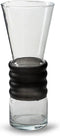 Vaas met zwarte ringen 'pleun' h30 d12 cm