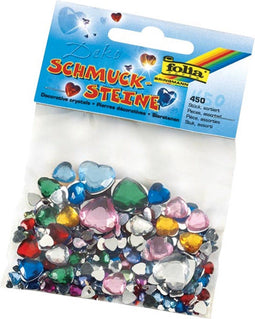 Decoratiesteentjes Folia 450 - stuks hartjes