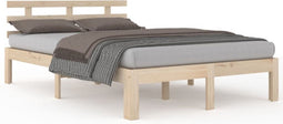 vidaXL - Bedframe - zonder - matras - massief - hout - 200x200 - cm