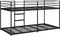 vidaXL - Stapelbed - zonder - matras - 107x203 - cm - staal - zwart