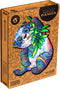 UNIDRAGON Houten Puzzel Voor Volwassenen Dier - Serieuze Panda - 318 stukjes - King Size 31x41 cm