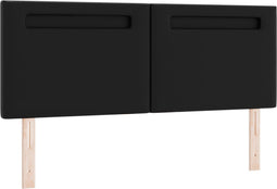 vidaXL - Hoofdbord - Simpel - Ontwerp - Zwart - 140 - cm - Kunstleer