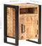 vidaXL - Nachtkastje - 40x35x55 - cm - massief - mangohout