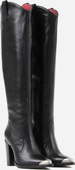 BRONX New Americana - Cowboylaarzen - Schachthoogte 42 cm - Hakhoogte 9,5 cm - Zwart