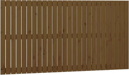 vidaXL - Wandhoofdbord - 166x3x90 - cm - massief - grenenhout - honingbruin
