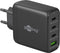 Goobay 64819 - Thuislader - 3x USB-C PD 1x USB-A QC - 68W - Zwart