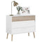 Ladekast - AALBORG - 3 lades - Wit - Scandinavische stijl - 90,8 x 40 x 77,5 - PARISOT