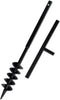 vidaXL - Grondboor - 100 - mm - met - 13 - m - verlengstuk - Staal