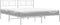 vidaXL - Bedframe - met - hoofdbord - metaal - wit - 200x200 - cm