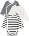 Petit Bateau - Rompertjes - Set van 3 met lange mouwen - Maat 56 (set van 3)