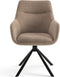 Furnihaus Olivia - Draaibare Eetkamerstoel - Armleuning 360° draaifunctie - Taupe