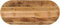 vidaXL - Tafelblad - ovaal - 120x60x3,8 - cm - massief - ruw - mangohout