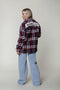 Colourful Rebel Stella Rebelle - Check Teddy Trucker Jas - Loose fit - Maat L