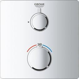 GROHE Grohtherm - Thermostatische inbouw douchekraan - AquaDimmer - Chroom