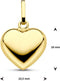 Marie Celeste - Hanger hart 10x10.5mm - Goud (14 karaat)