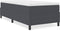 vidaXL - Boxspringbed - Donkergrijs - 100x200 - cm - Corduroy - Stof