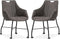 MX Sofa Eetkamerstoel Metric - Antraciet (set van 2 stoelen)