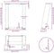 vidaXL - Salontafelpoten - 2 - st - U-vormig - 30x(30-31) - cm - staal - zwart