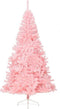 vidaXL - Kunstkerstboom - Halfrond - 240 cm - PVC - Roze