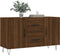 vidaXL - Dressoir - 100x36x60 - cm - bewerkt - hout - bruin - eikenkleur