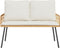 vidaXL - Tuinbank - Natuurlijk - 114x64x78 - cm - Poly - Rattan