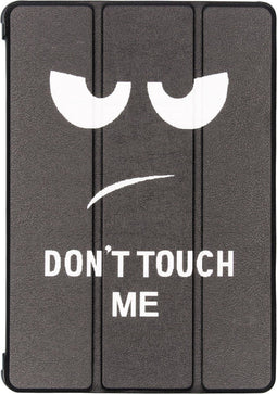 Tablet Hoes Geschikt voor Lenovo Tab P10 - Design Trifold Bookcase - Meerkleurig /Don't touch my pad