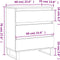vidaXL - Dressoir - 60x35x70 - cm - bewerkt - hout - grijs - sonoma - eikenkleurig