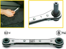 Hazet 2265-1 Bitratel 1/4 (6.3 mm), 5/16 (8 mm) 140 mm