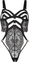 Hunkemöller Private Body open kruis - String model - Zwart - maat L