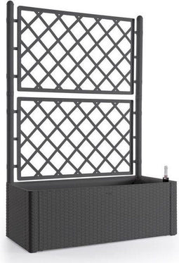 Zelfwaterende plantenpot Stefanplast Natural Deluxe Rechthoekig 100 x 43 x 142 cm Antraciet