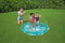 Bestway Waterspeelmat - Opblaasbare Randen met Sproeisysteem - Onderwaterprint - 165 x 165 CM - Blauw