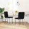 vidaXL - Eetkamerstoelen - 2 - st - fluweel - zwart