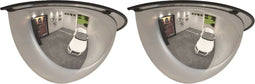 vidaXL - Verkeersspiegel - halve - bol - 2 - st - Ø - 30 - cm - acryl