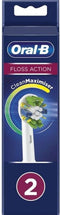 Oral-B FlossAction - Opzetborstels met CleanMaximiser-technologie - Diepe interdentale reiniging - Wit (2 stuks)