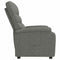Fauteuil verstelbaar stof donkergrijs