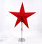 Kerstster Rood verlichting tafellamp op metalen voet - 46x67cm