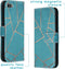 iMoshion Hoesje Geschikt voor iPhone 7 / 8 / SE (2020) / SE (2022) Hoesje Met Pasjeshouder - iMoshion Design Softcase Bookcase - Goud / Blauw / Blue Graphic