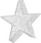 vidaXL - Kerstdecoratiesterren - 3 - st - LED - buiten - binnen - mesh - zilverkleurig