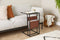 Lifa Living Magazine rek Manhattan - Tijdschriftenrek - Hout Veganistisch leer - Bruin - 35x45x63 (LxBxH)