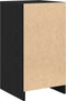 vidaXL - Dressoir - in - Zwart - Eiken - 40x41x75 - cm - Gelaagd - Hout