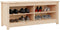 vidaXL - Schoenenbank - 110x38x45,5 - cm - massief - grenenhout